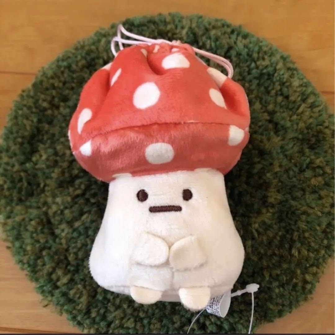 すみっコぐらし　検定　きのこ　てのりぬいぐるみ r400